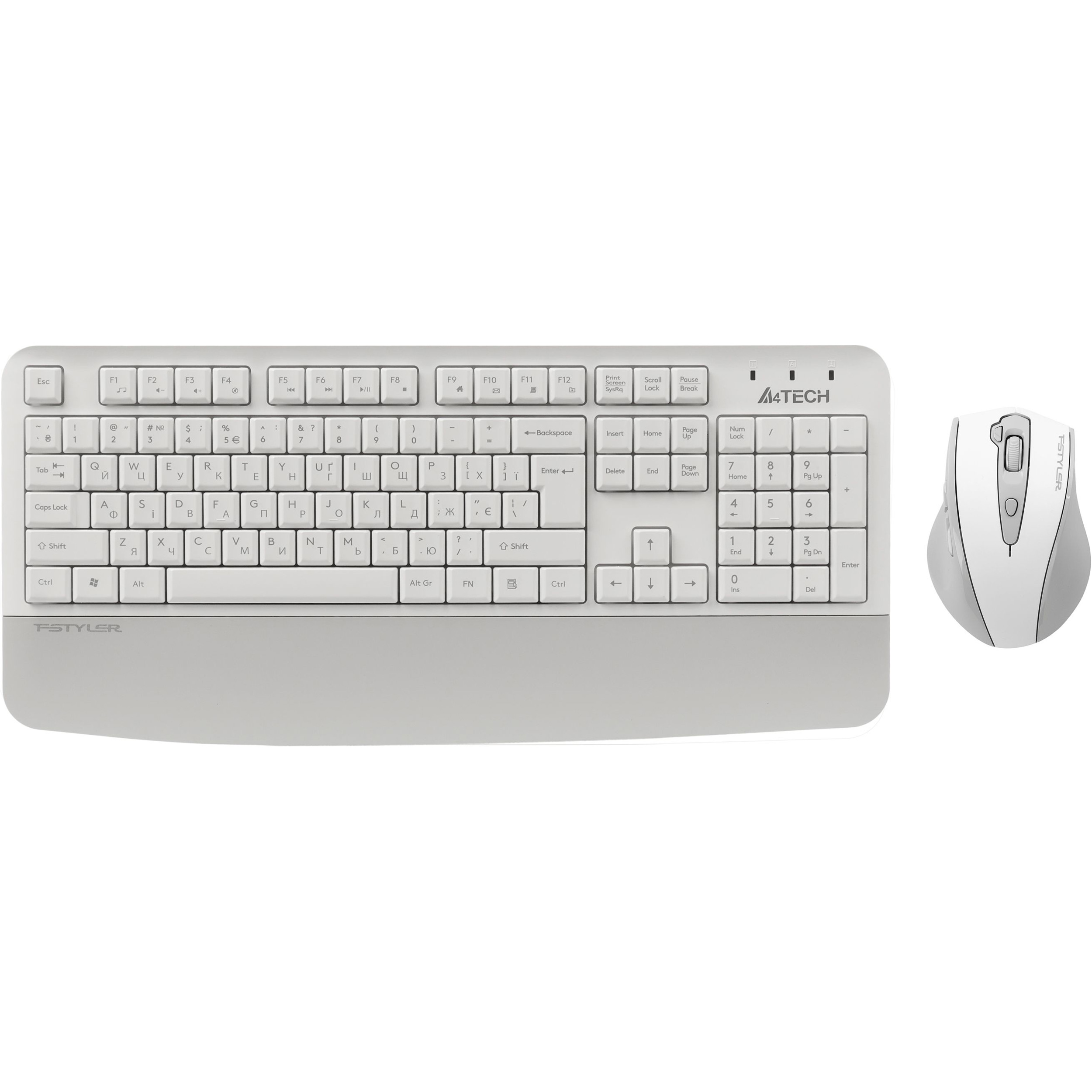 Комплект бездротовий A4TECH Fstyler FG2500S Plus White