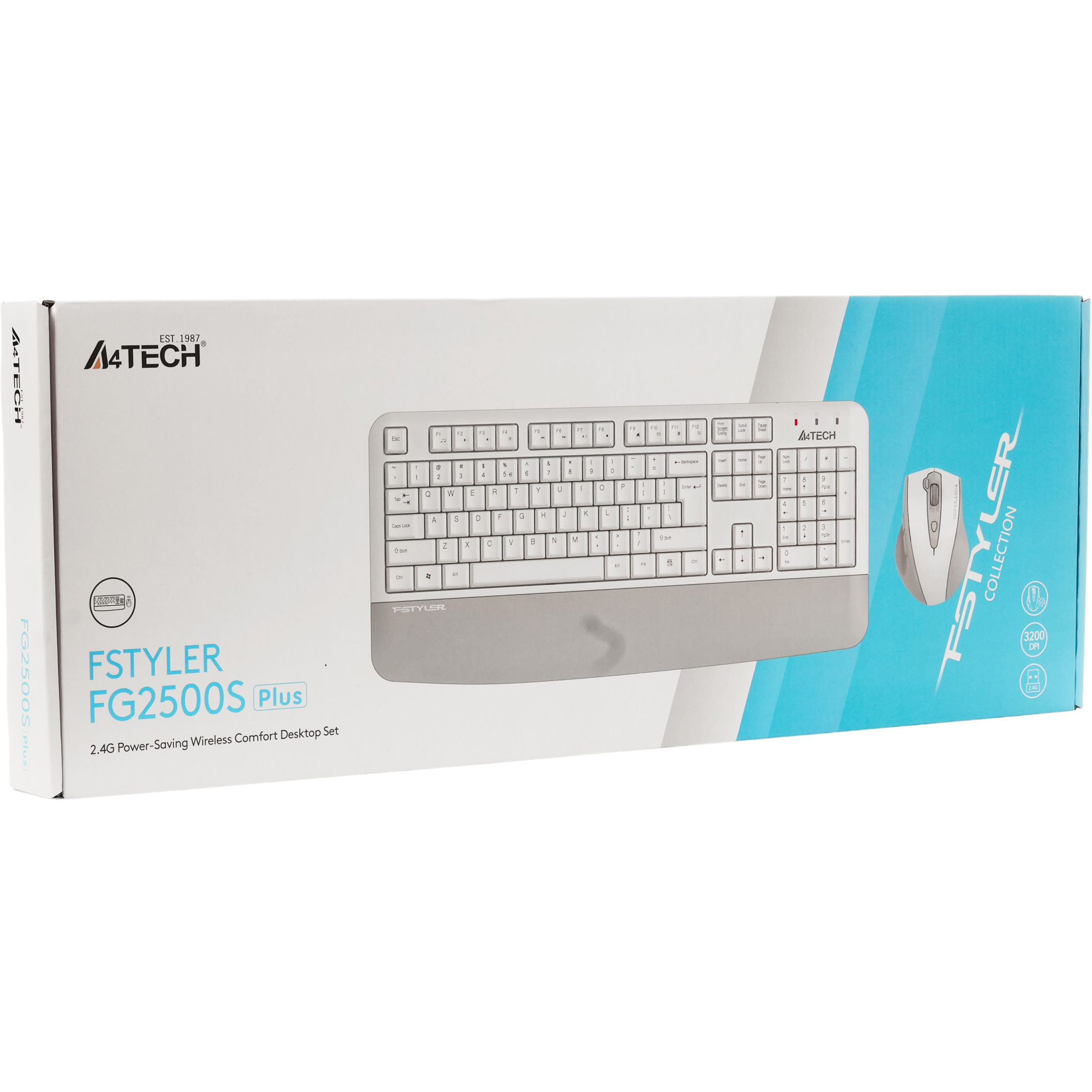 Комплект бездротовий A4TECH Fstyler FG2500S Plus White