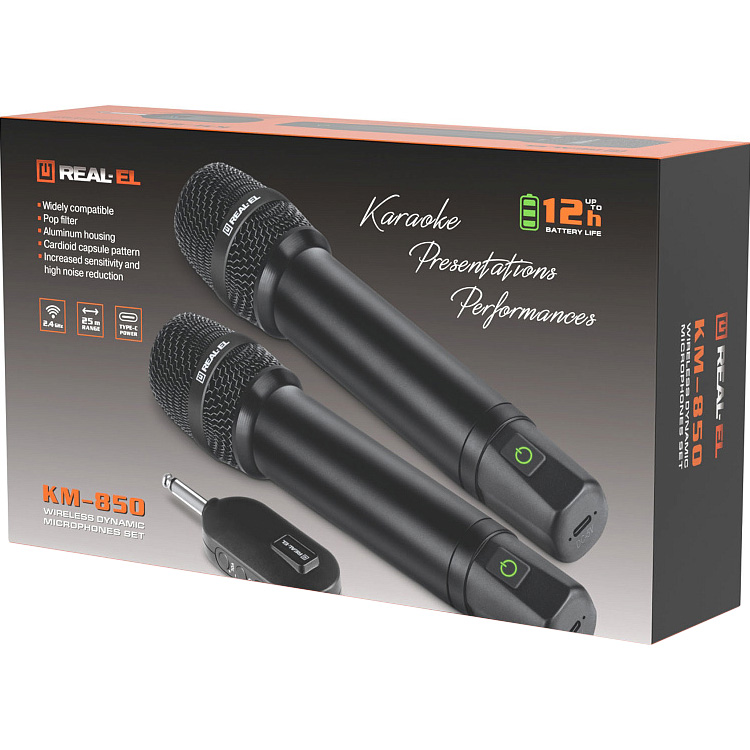 Караоке-комплект REAL-EL KM-850 (EL121900002)