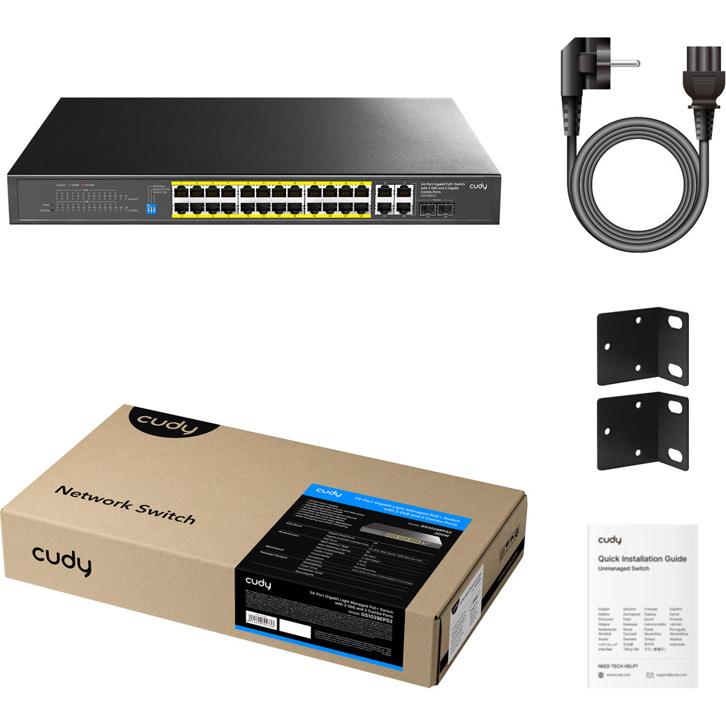 Коммутатор CUDY GS1028EPS2