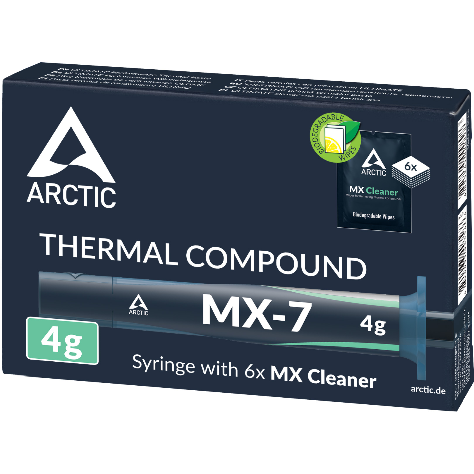 Термопаста ARCTIC MX-7 4g + 6шт. MX Cleaner (ACTCP00092A)