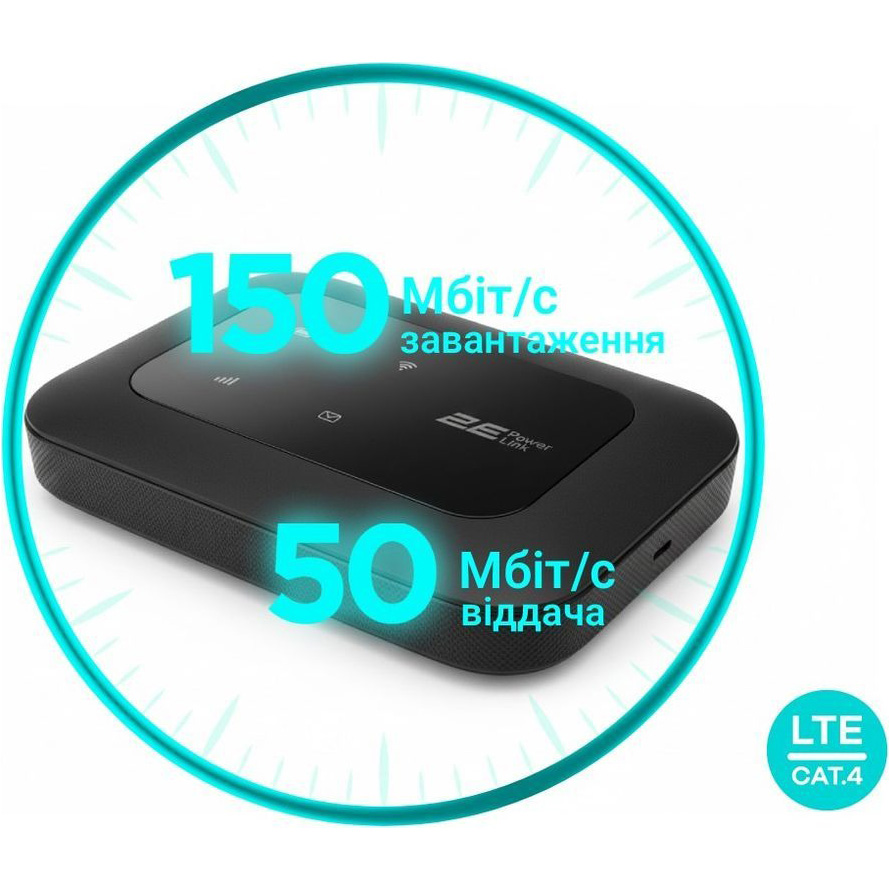 4G Wi-Fi роутер 2E PowerLink MiFi 2 2025