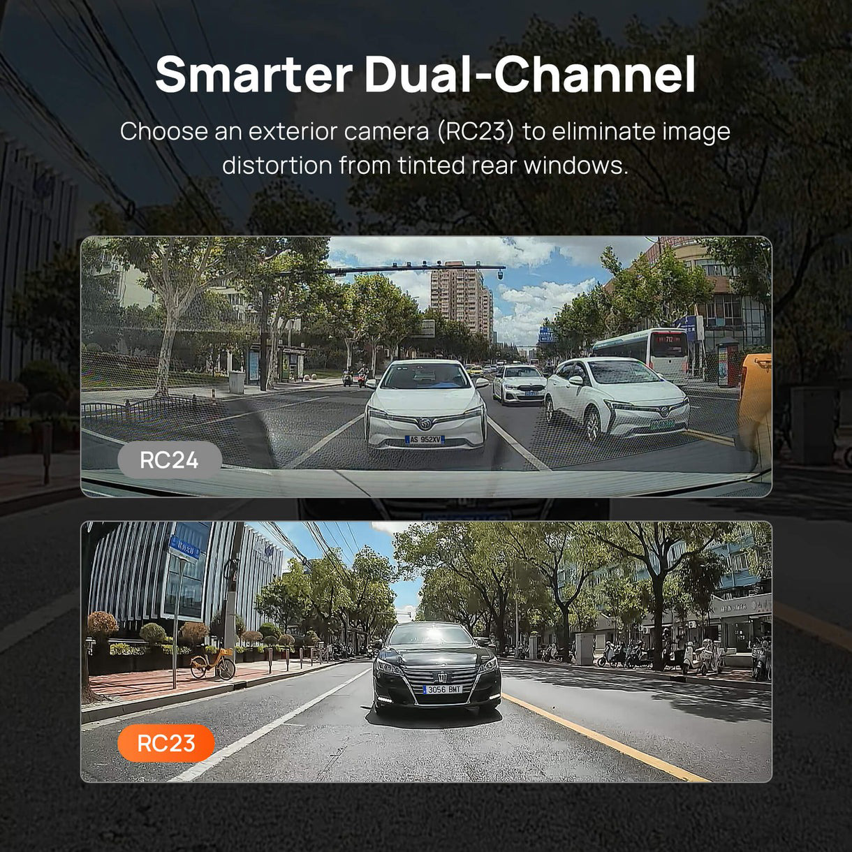 Автомобільний відеореєстратор з камерою заднього виду Xiaomi 70MAI Dash Cam 4K A810S-2 Set