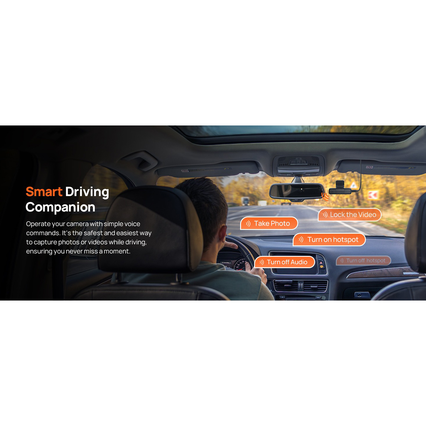Автомобільний відеореєстратор з камерою заднього виду Xiaomi 70MAI Dash Cam 4K M800-2 Set