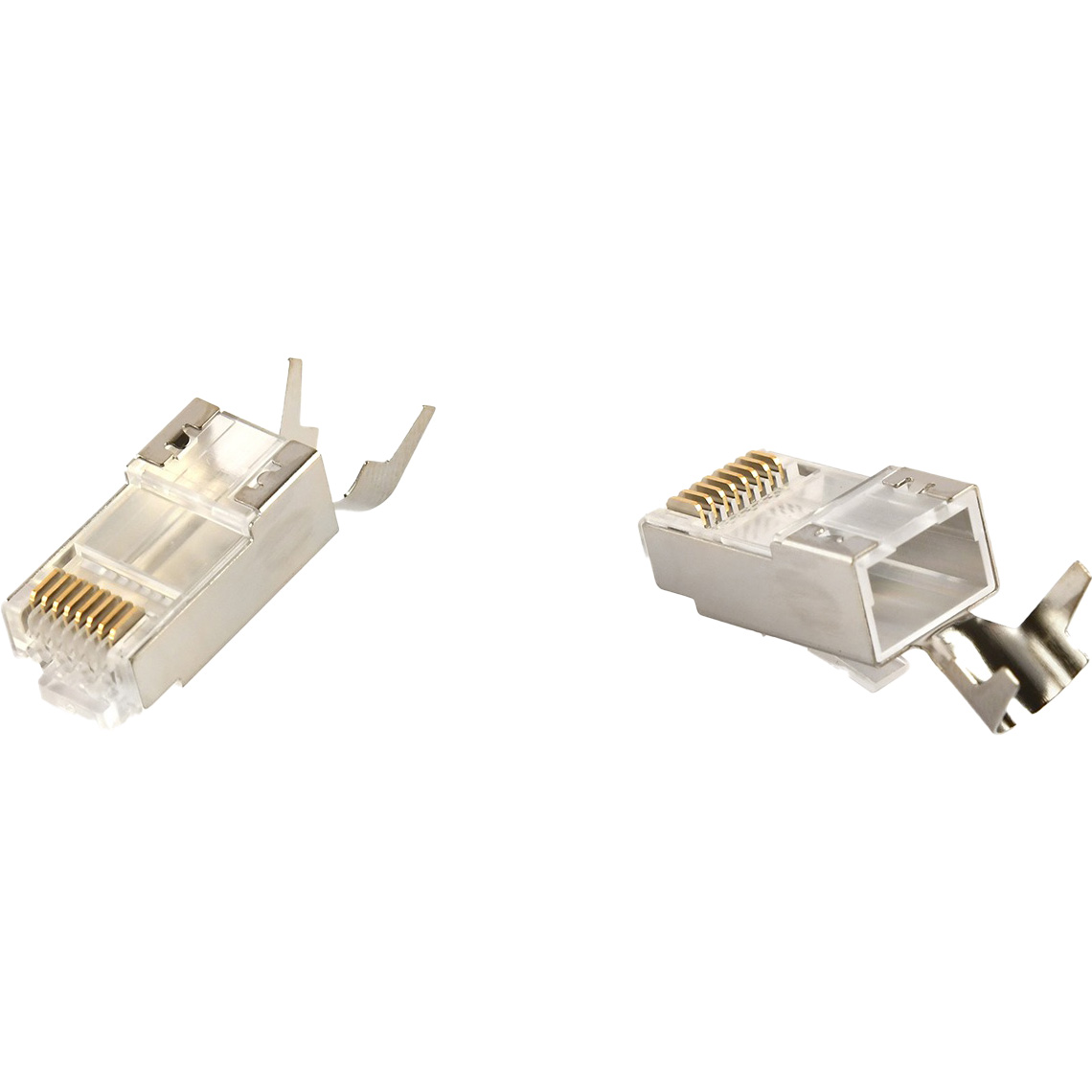Коннектор сквозной CABLEXPERT RJ-45 FTP Cat.7 100шт/уп Silver (LC-PTF7-01/100)
