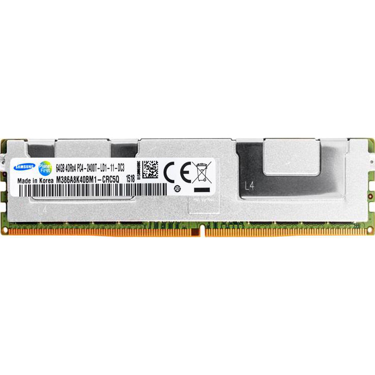 Модуль пам'яті DDR4 2400MHz 64GB SAMSUNG ECC LRDIMM (M386A8K40BM1-CRC5Q)