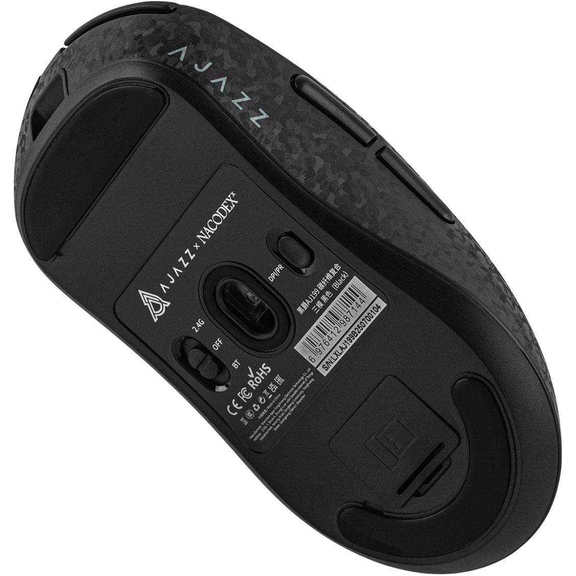 Миша ігрова AJAZZ AJ199 Carbon Fiber Black