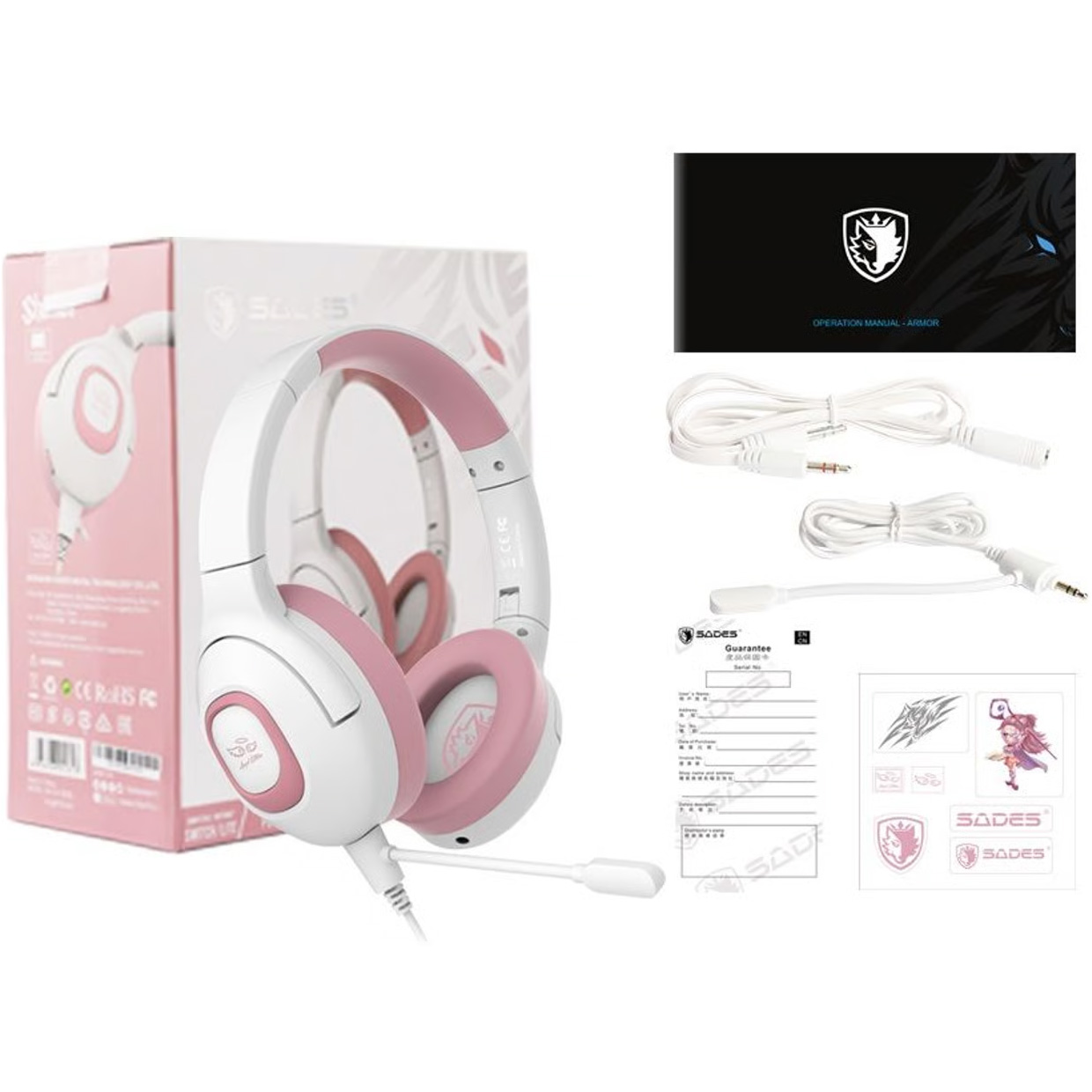 Навушники SADES SA-724 Shaman Pink