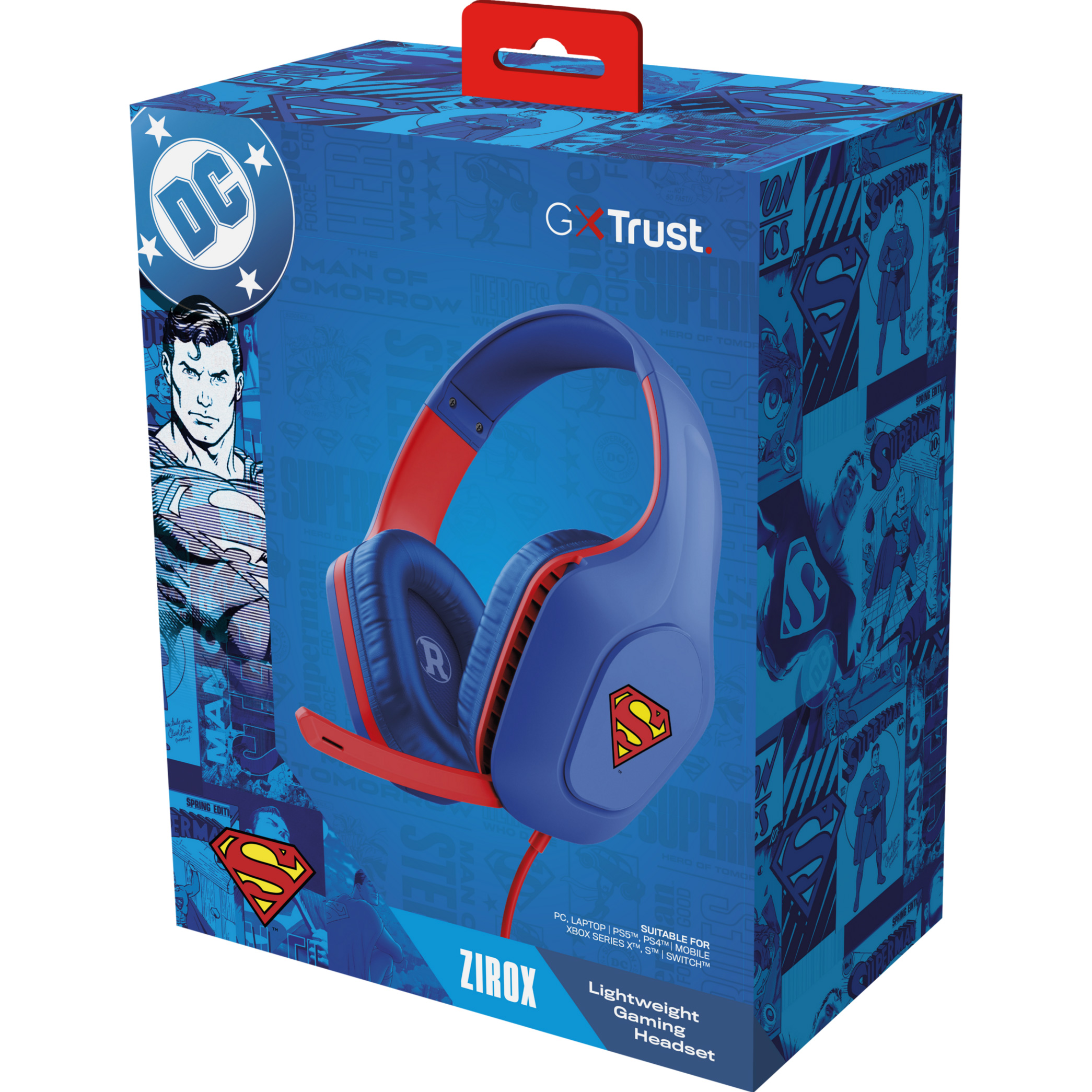 Навушники геймерскі TRUST Gaming GXT 415SM Zirox Superman Edition (25738)