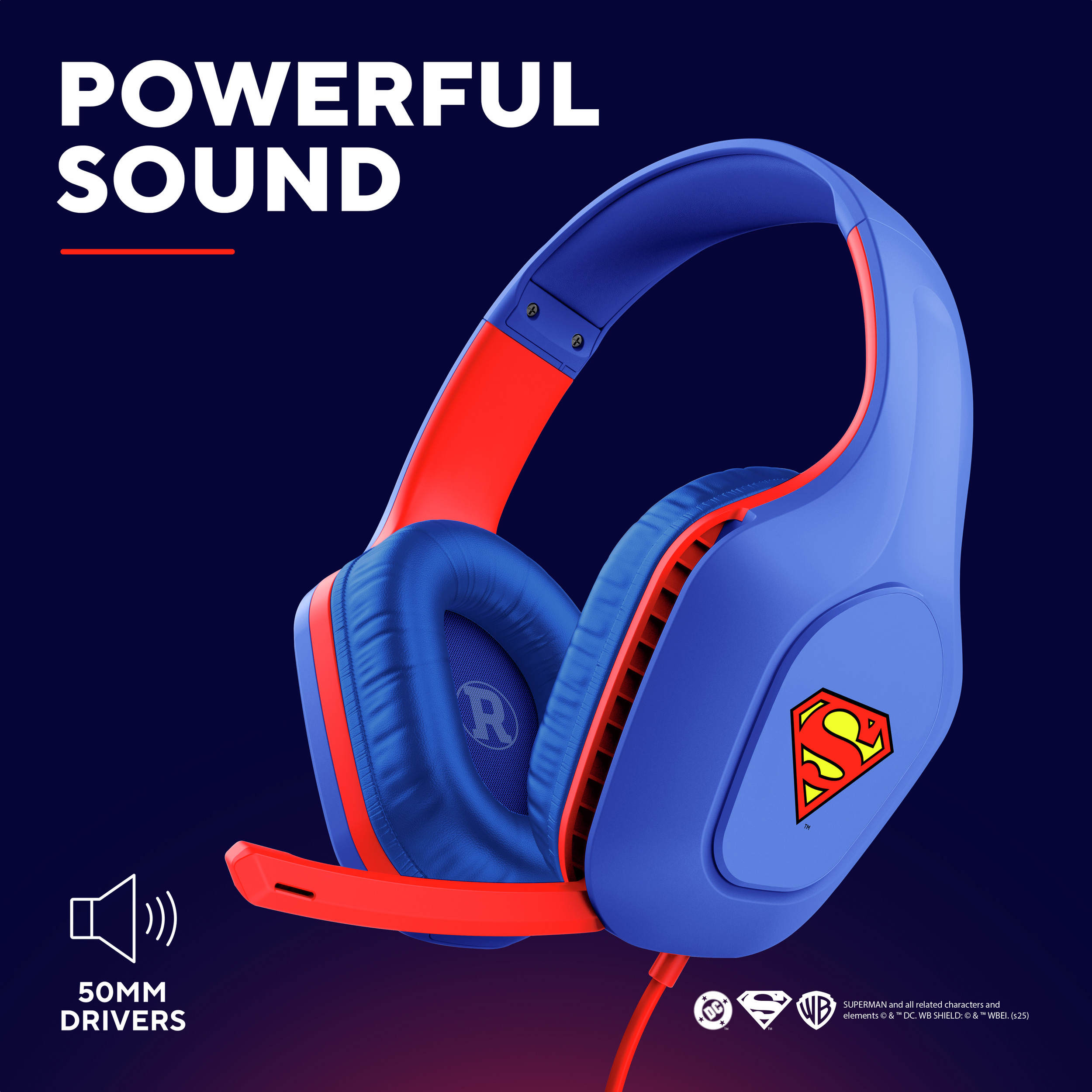 Навушники геймерскі TRUST Gaming GXT 415SM Zirox Superman Edition (25738)