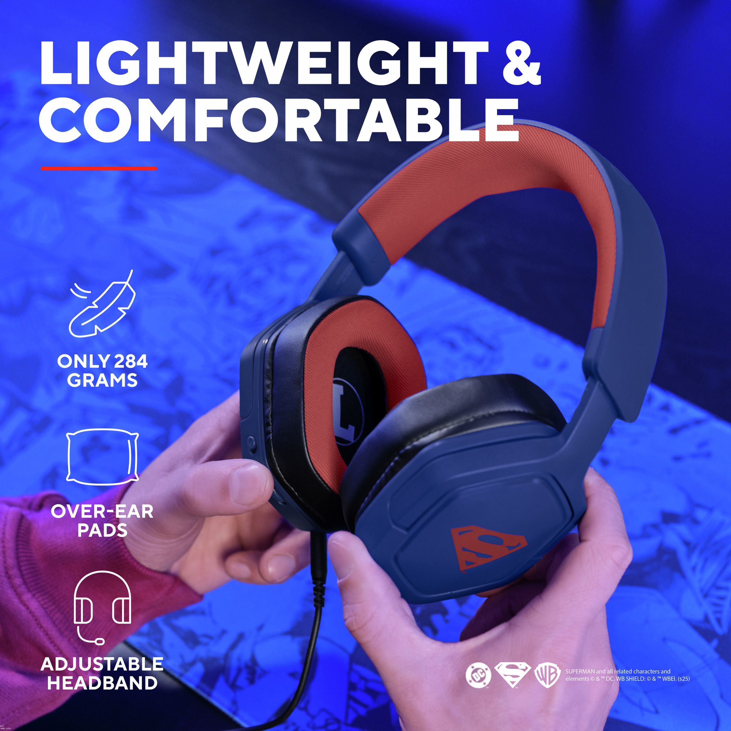 Наушники геймерские TRUST Gaming GXT492SM Carus Superman Edition (25739)