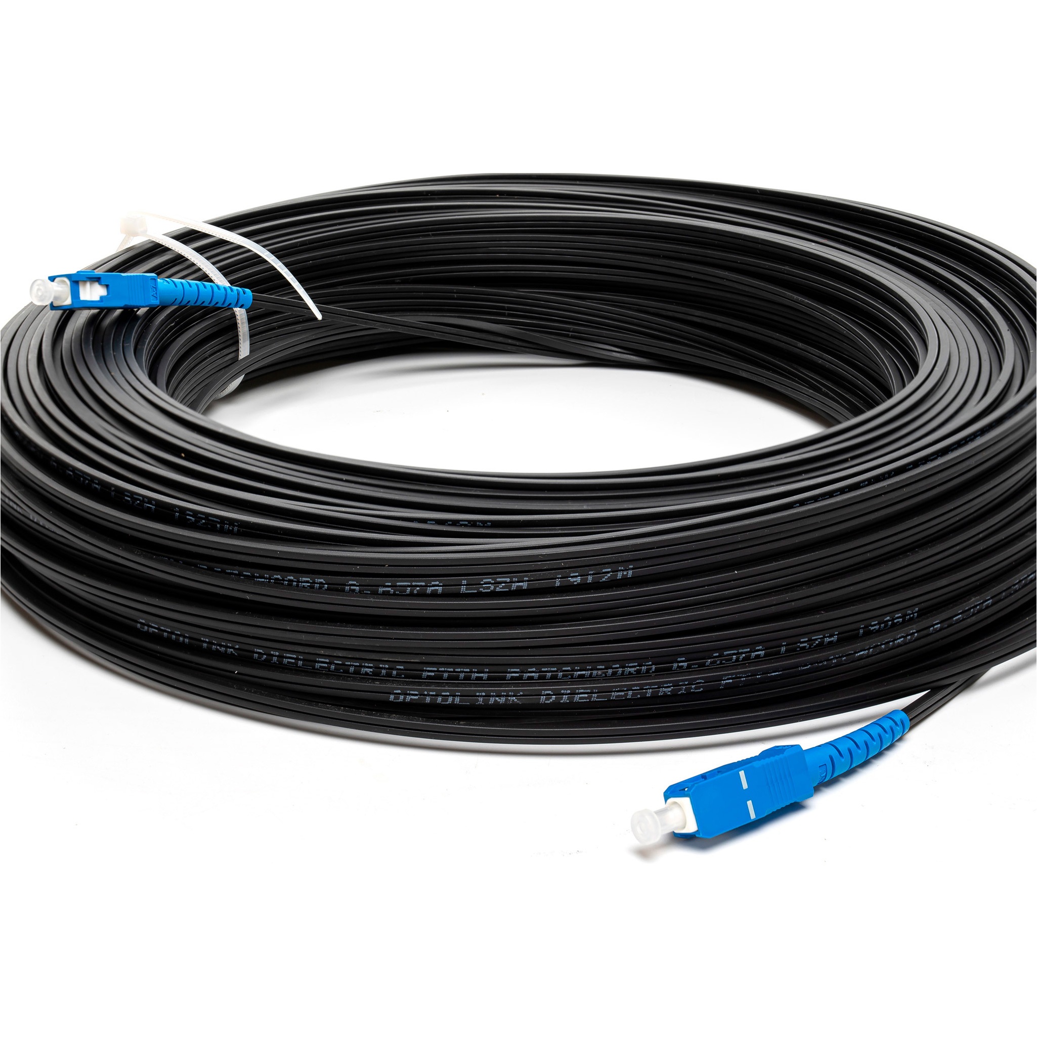 Оптичний патч-корд RCI SC/UPC-SC/UPC, SM, Simplex, 75м, Black