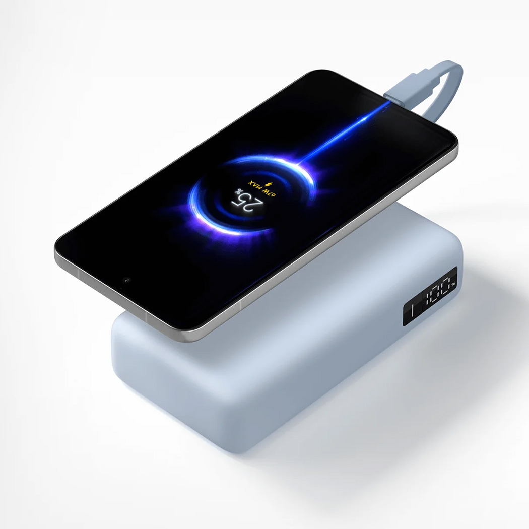 Повербанк XIAOMI Power Bank with Integrated Type-C Cable 67W 20000mAh Ice Blue (BHR08O8GL)