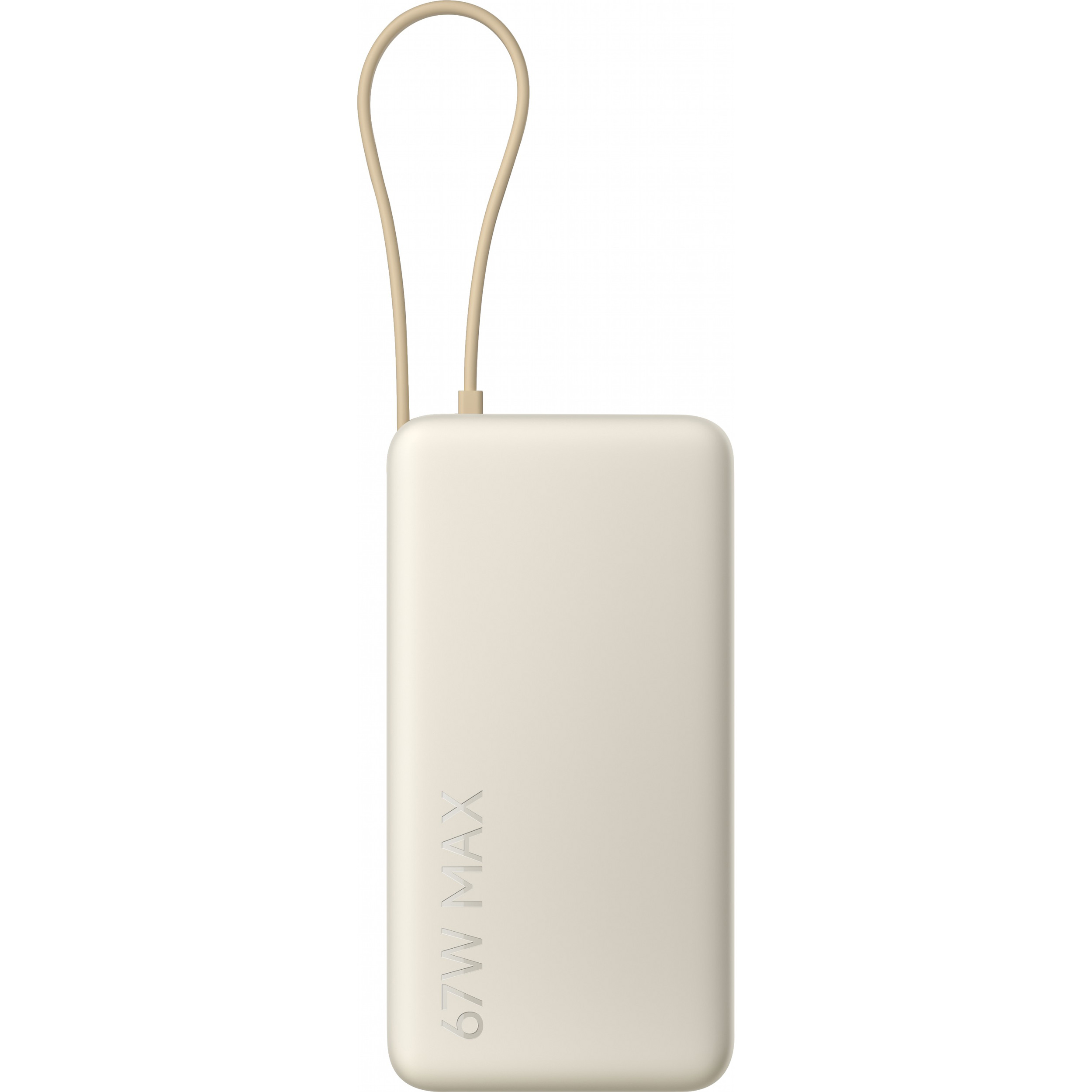 Повербанк XIAOMI Power Bank with Integrated Type-C Cable 67W 20000mAh Tan (BHR08O7GL)