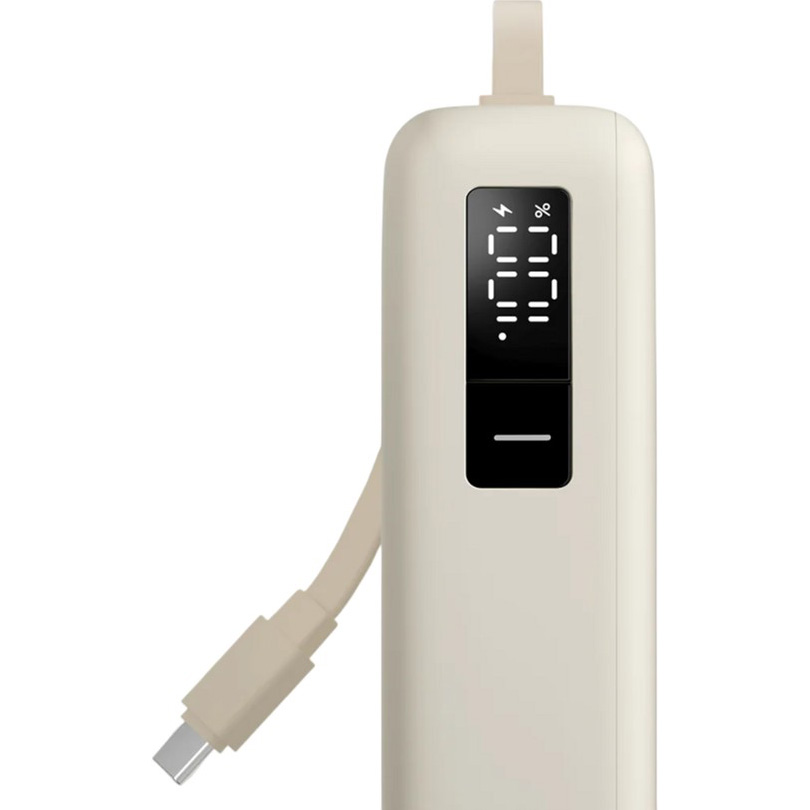 Повербанк XIAOMI Power Bank with Integrated Type-C Cable 67W 20000mAh Tan (BHR08O7GL)