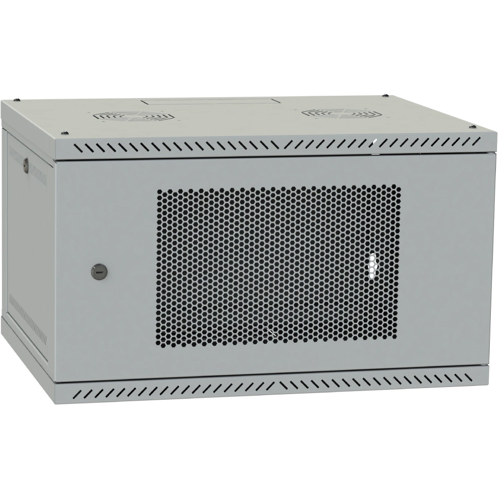 Настінна шафа IPCOM CH-4U 600x450 (перф) (4U, 600x450мм, RAL7035)