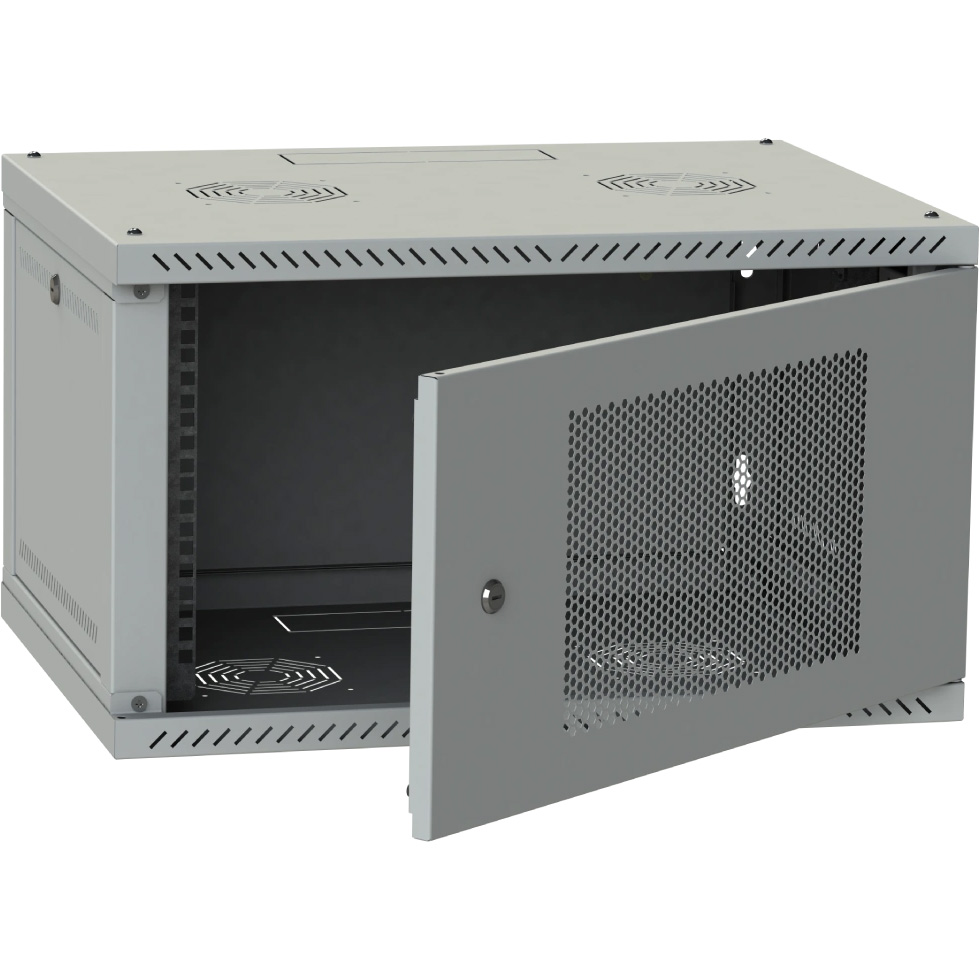 Настінна шафа IPCOM CH-4U 600x450 (перф) (4U, 600x450мм, RAL7035)