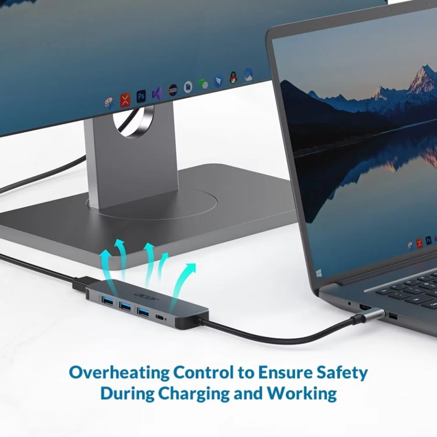 Порт-реплікатор ACER 5-in-1 Type-C Dongle (HP.DSCAB.021)