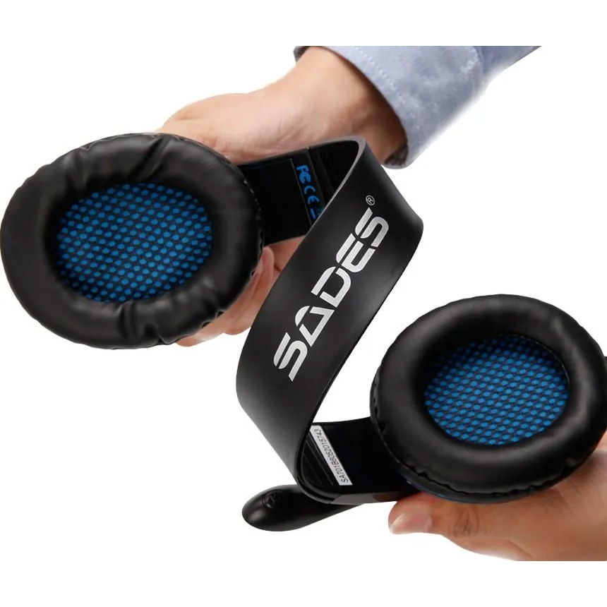 Навушники геймерскі SADES SA-701 Tpower Black/Blue
