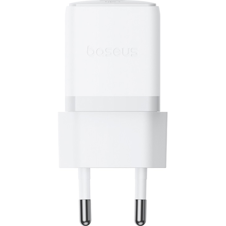 Зарядний пристрій BASEUS Palm Fast Charger 1C 20W EU Moon White w/Type-C to Lightning cable (E0116400)