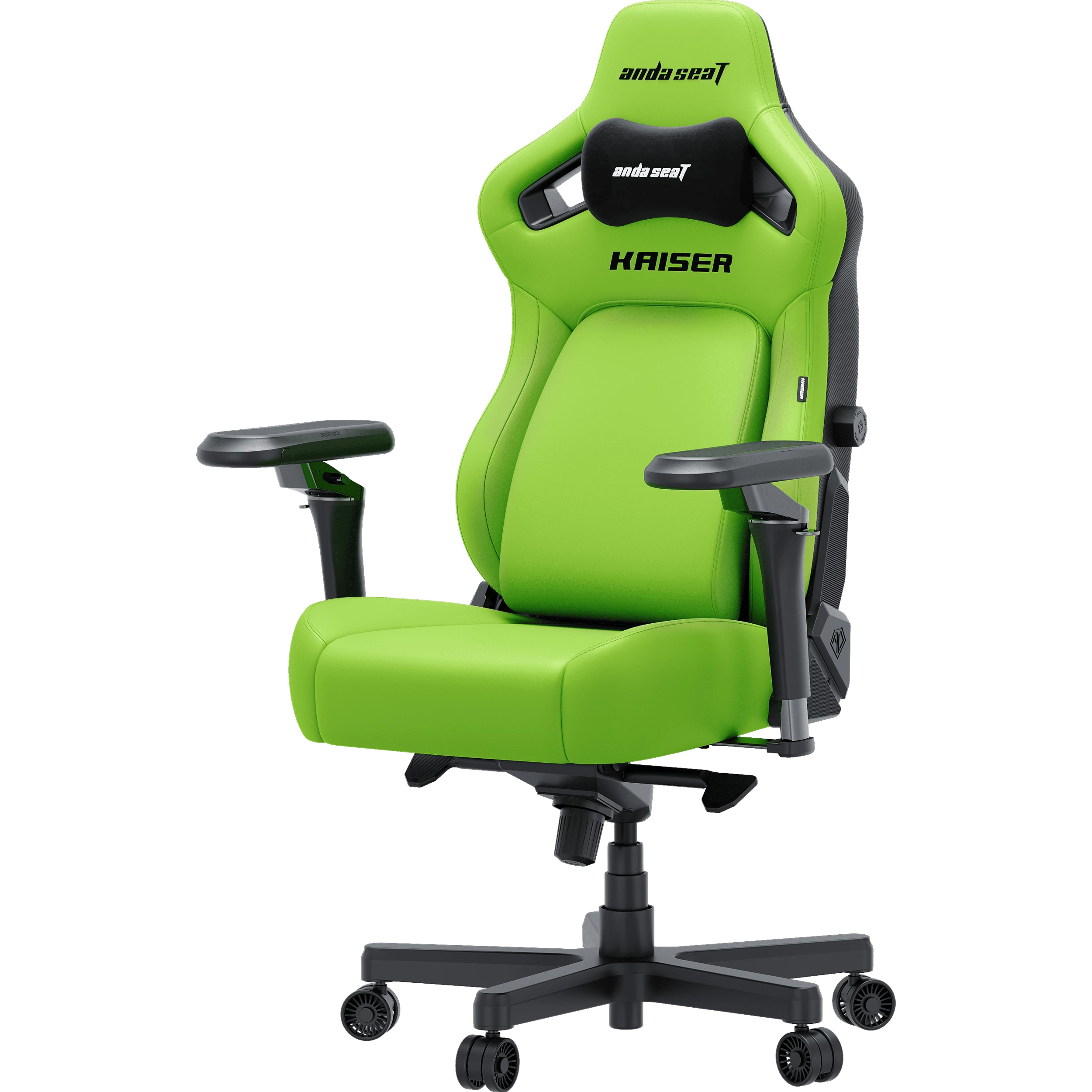 Крісло геймерське ANDA SEAT Kaiser 4 V2 PVC XL Cyber Green