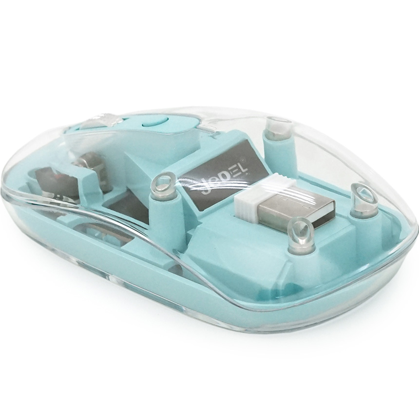 Мышь JEDEL WD131P Transparent Blue