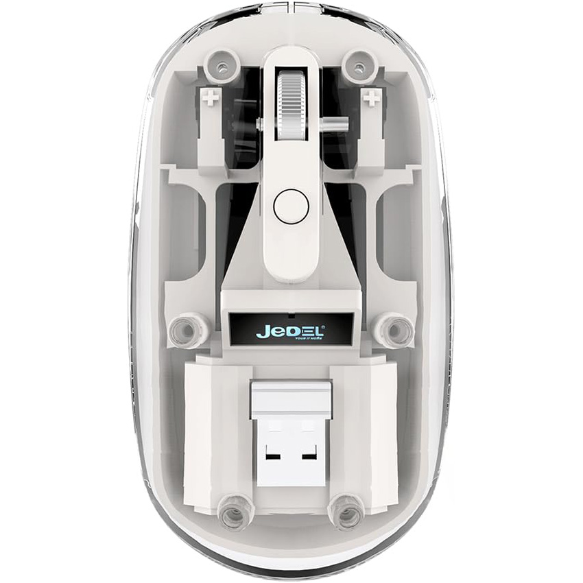 Миша JEDEL WD131P Transparent White