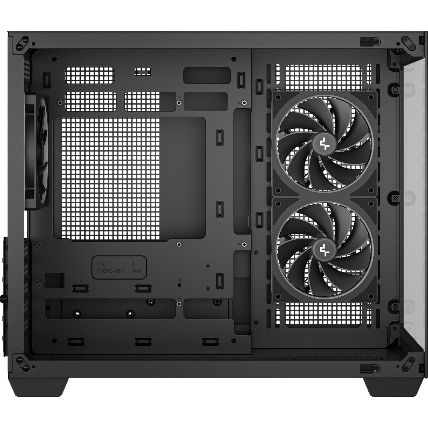 Корпус DEEPCOOL CG330 3F Black (R-CG330-BKNGM3-G)