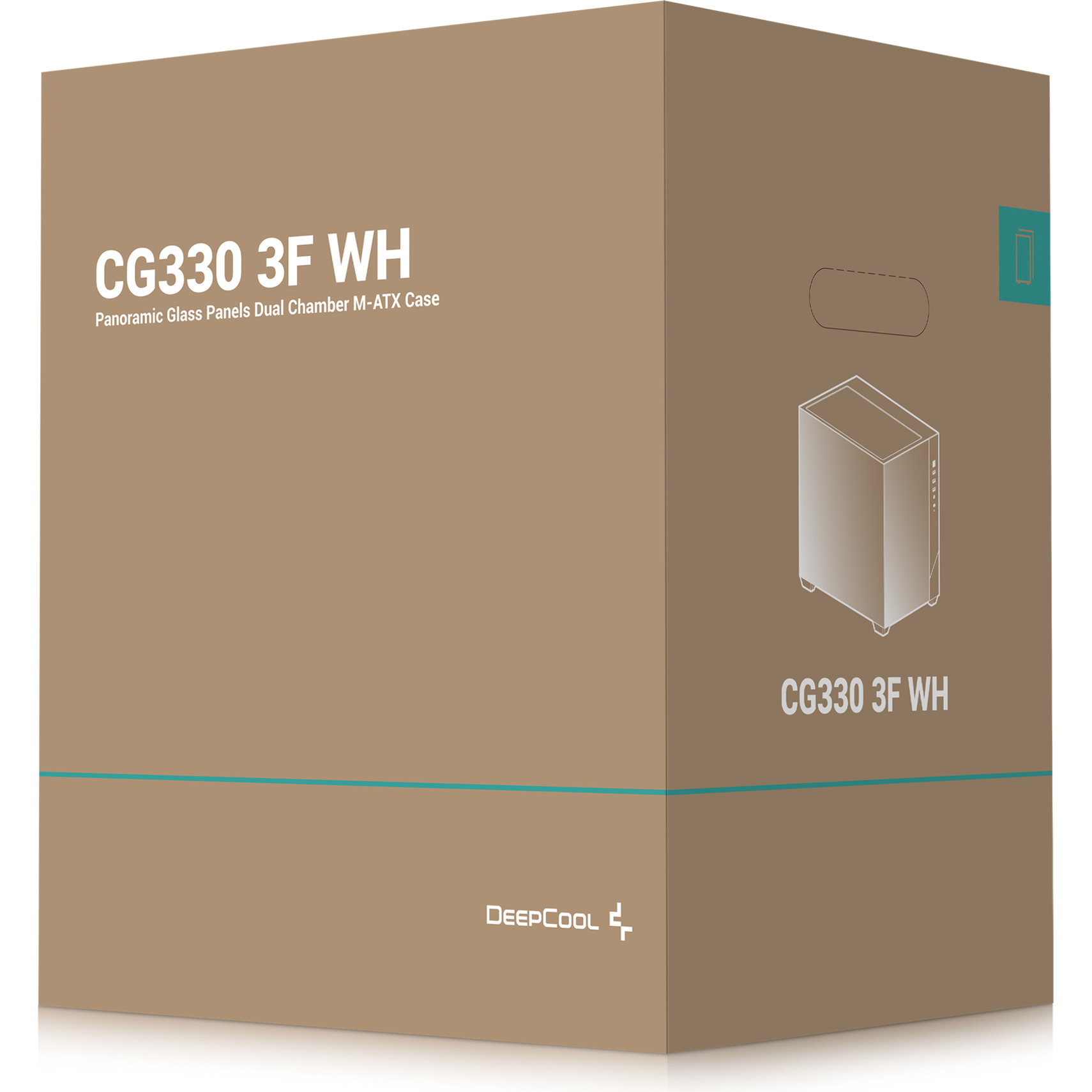 Корпус DEEPCOOL CG330 3F White (R-CG330-WHNGM3-G)