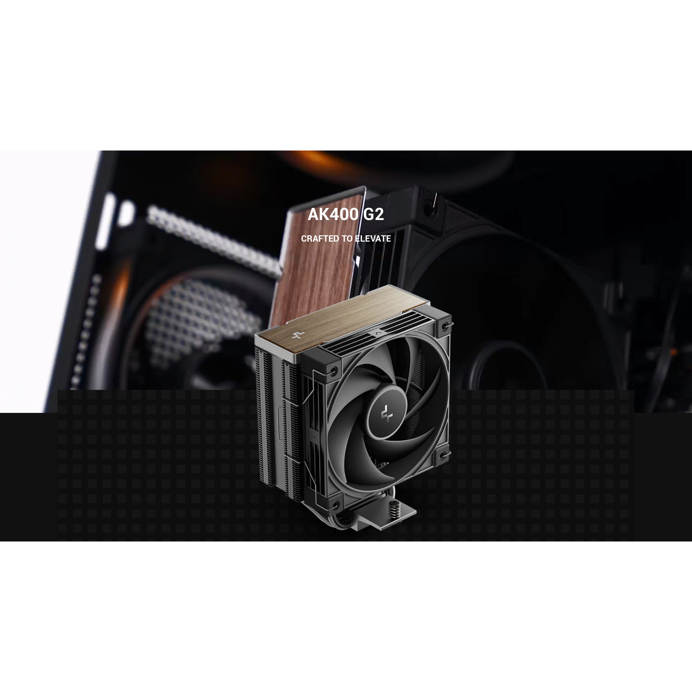 Кулер для процессора DEEPCOOL AK400 G2 Black (R-AK400G2-BKNNMN-GJD)