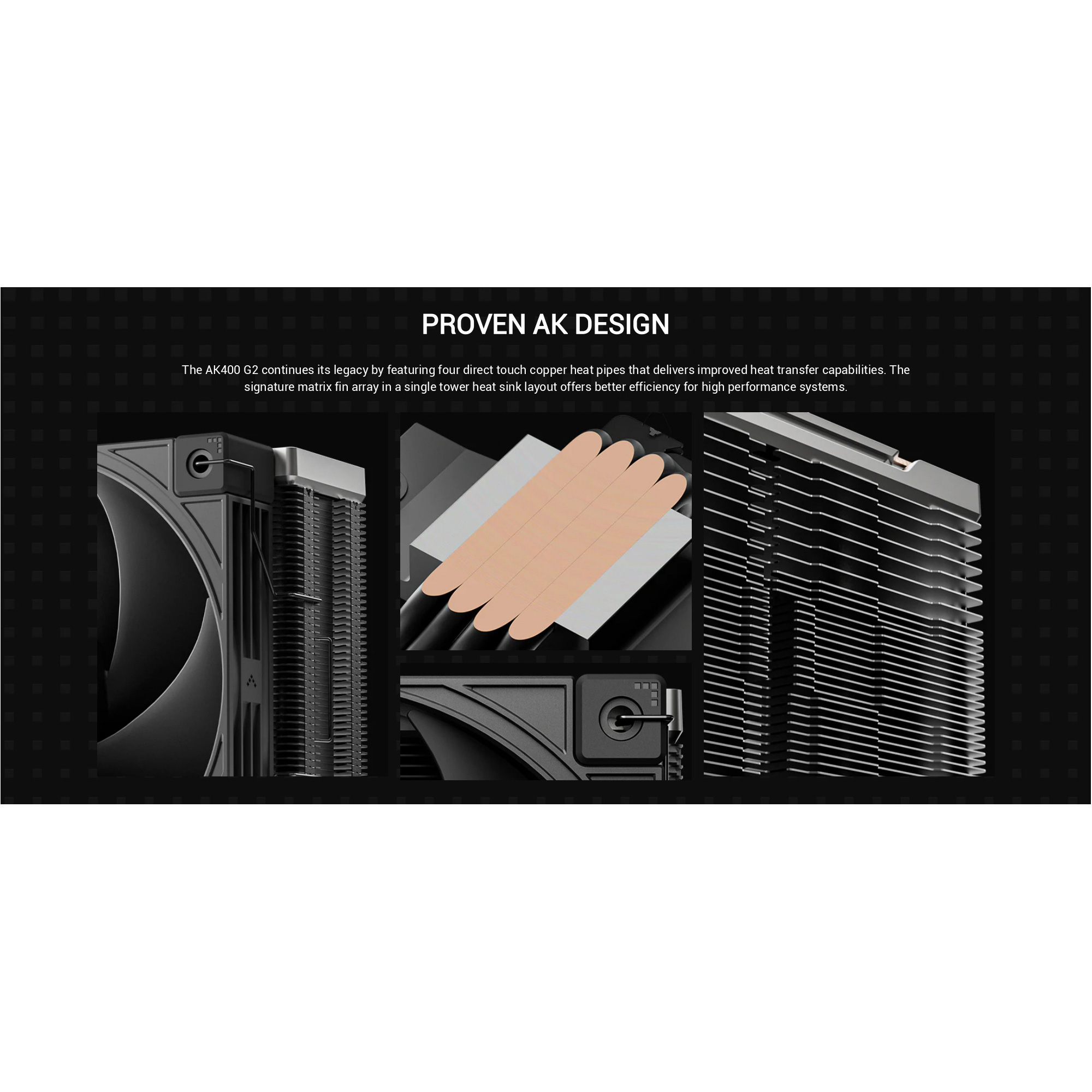 Кулер для процессора DEEPCOOL AK400 G2 Black (R-AK400G2-BKNNMN-GJD)