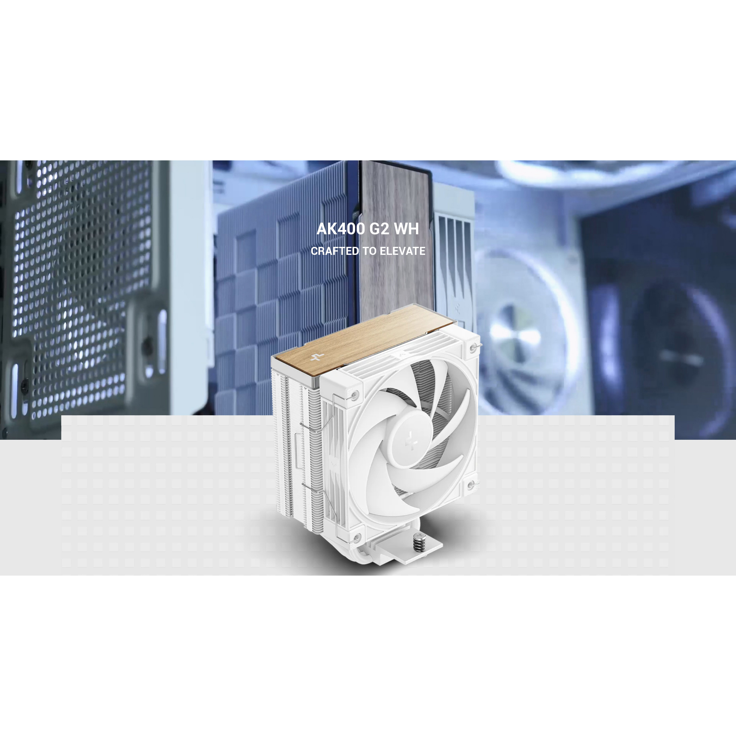 Кулер для процессора DEEPCOOL AK400 G2 White (R-AK400G2-WHNNMN-GJD)