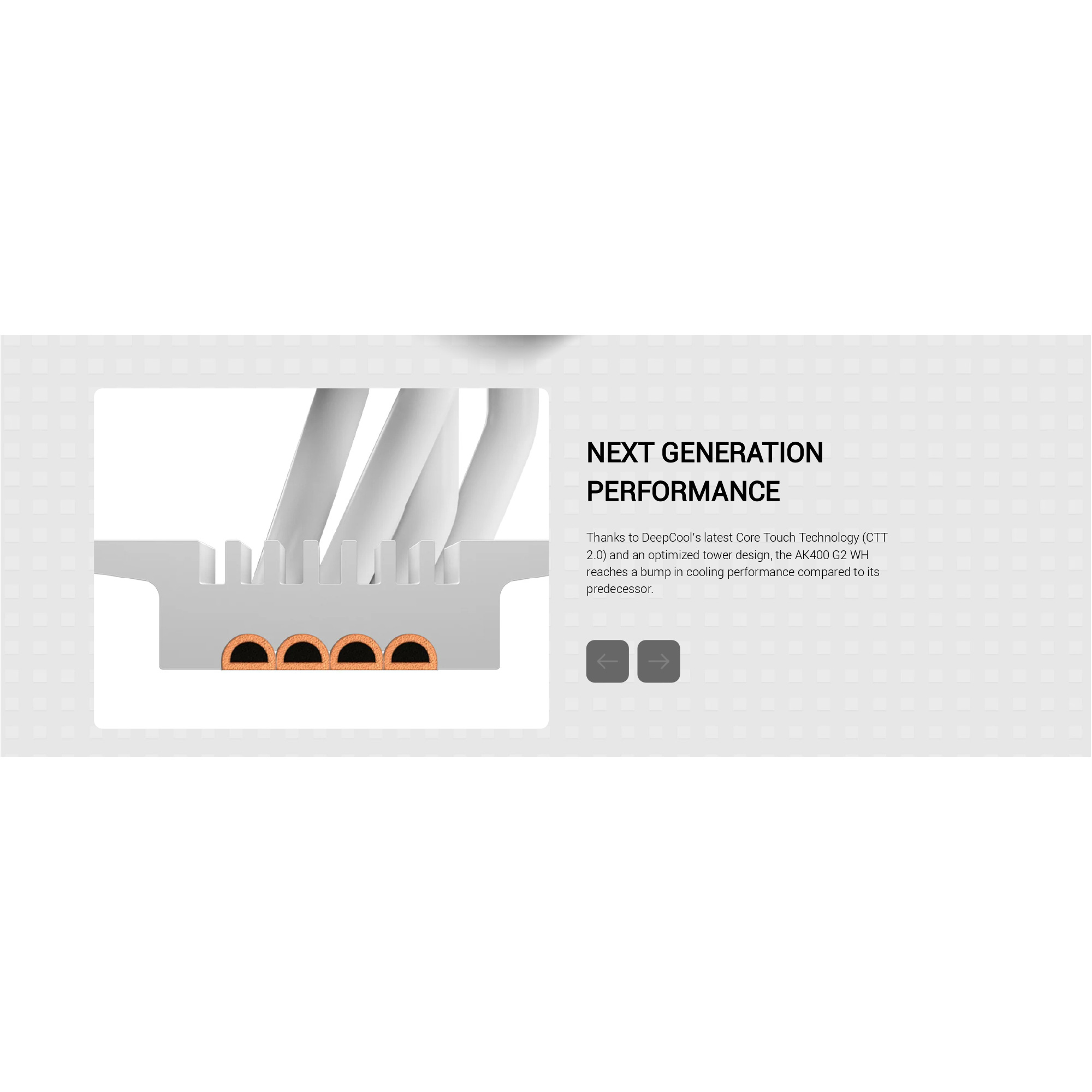 Кулер для процессора DEEPCOOL AK400 G2 White (R-AK400G2-WHNNMN-GJD)