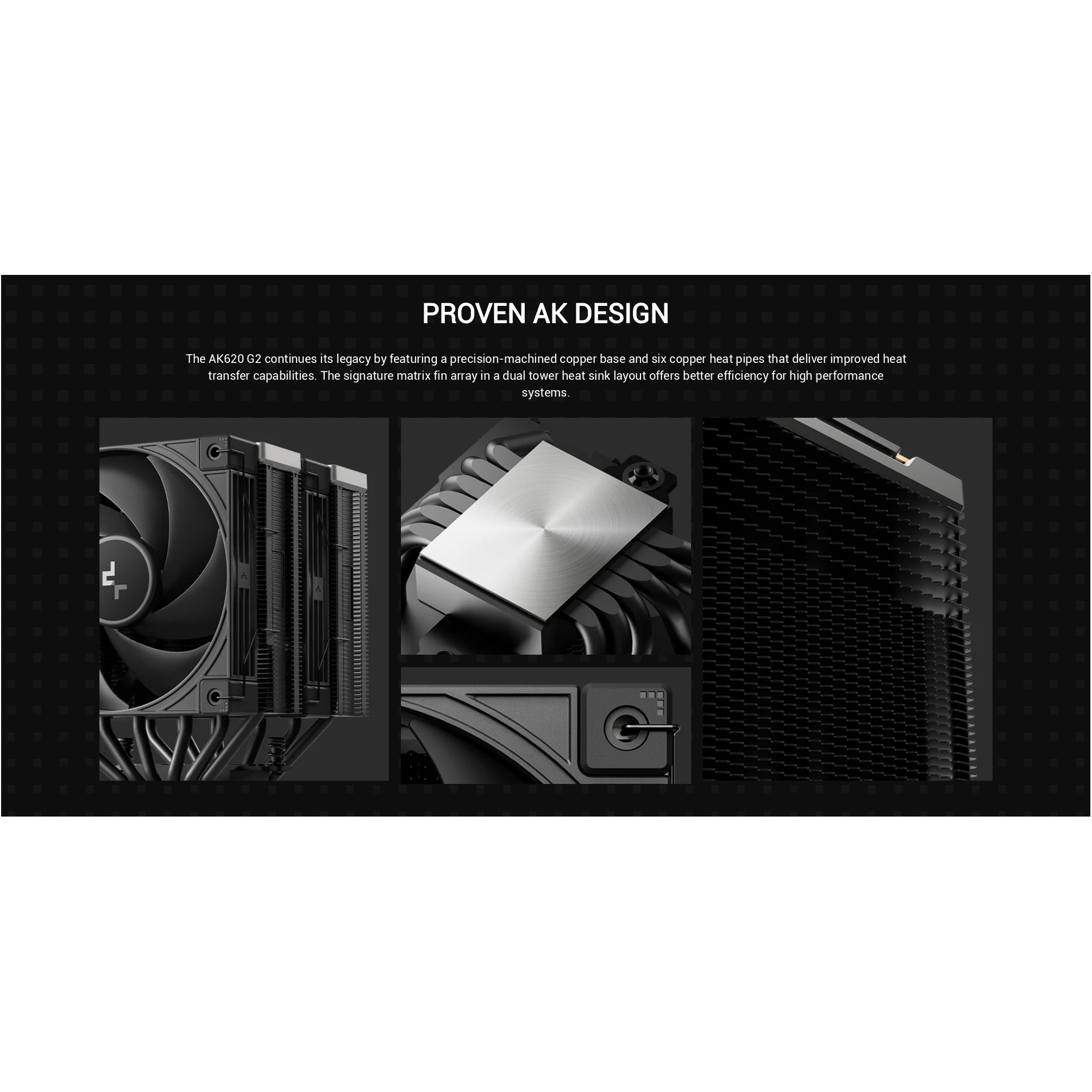 Кулер для процессора DEEPCOOL AK620 G2 Black (R-AK620G2-BKNNMN-GJD)