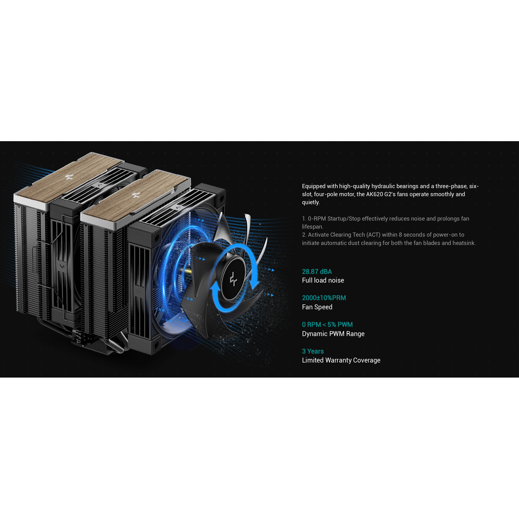Кулер для процессора DEEPCOOL AK620 G2 Black (R-AK620G2-BKNNMN-GJD)