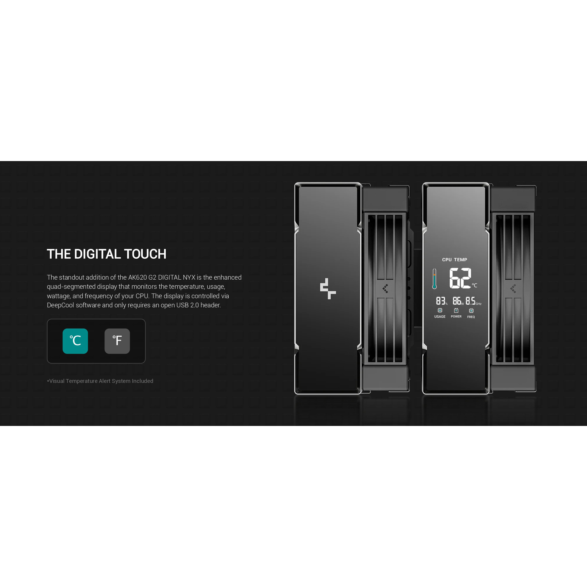 Кулер для процесора DEEPCOOL AK620 G2 Digital NYX Black (R-AK620G2-BKNNMN-GJD-1)