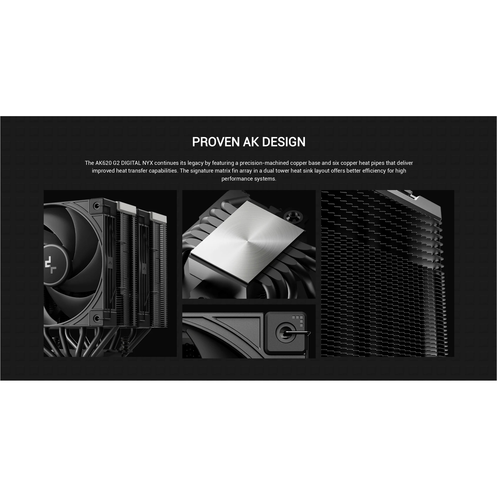 Кулер для процесора DEEPCOOL AK620 G2 Digital NYX Black (R-AK620G2-BKNNMN-GJD-1)