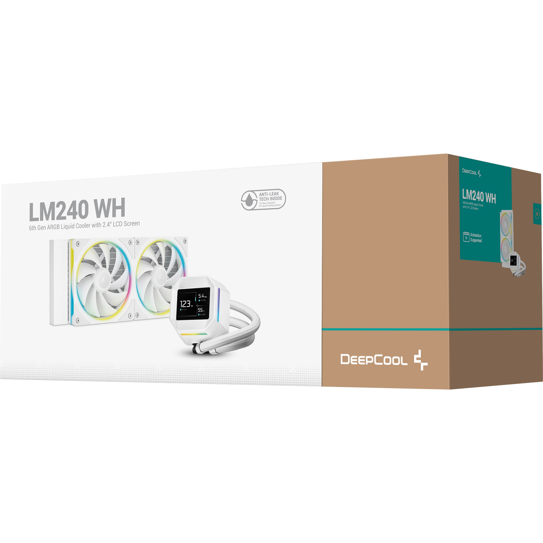 Система водяного охлаждения DEEPCOOL LM240 White (R-LM240-WHDMMC-1)