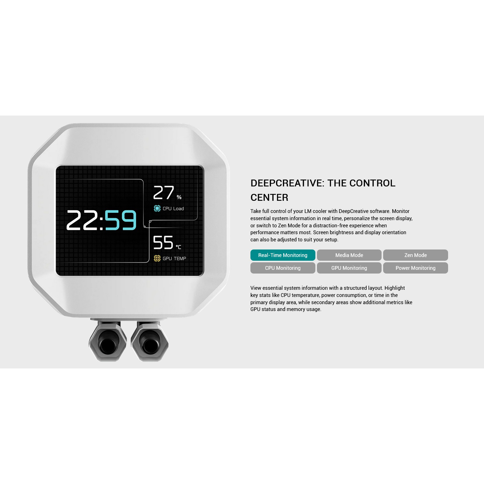 Система водяного охлаждения DEEPCOOL LM240 White (R-LM240-WHDMMC-1)