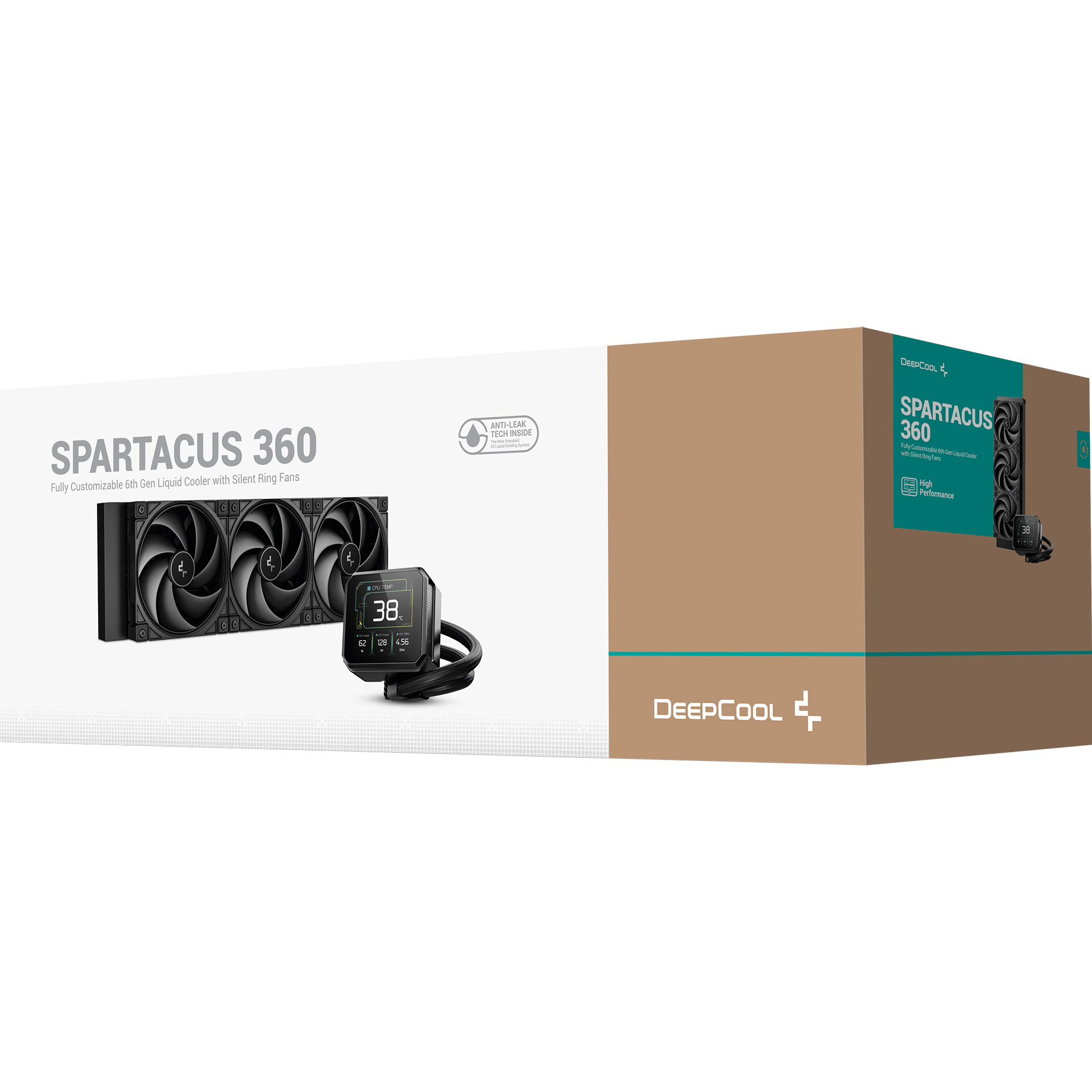 Система водяного охлаждения DEEPCOOL Spartacus 360 Black (R-SPT360-BKDSMP-G-1)
