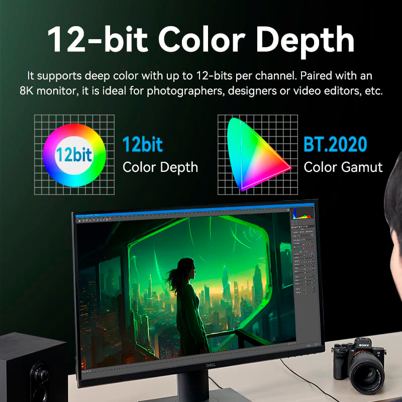 Кабель VENTION 8K 60Hz HDMI v2.1 3м Green (ALOGI)