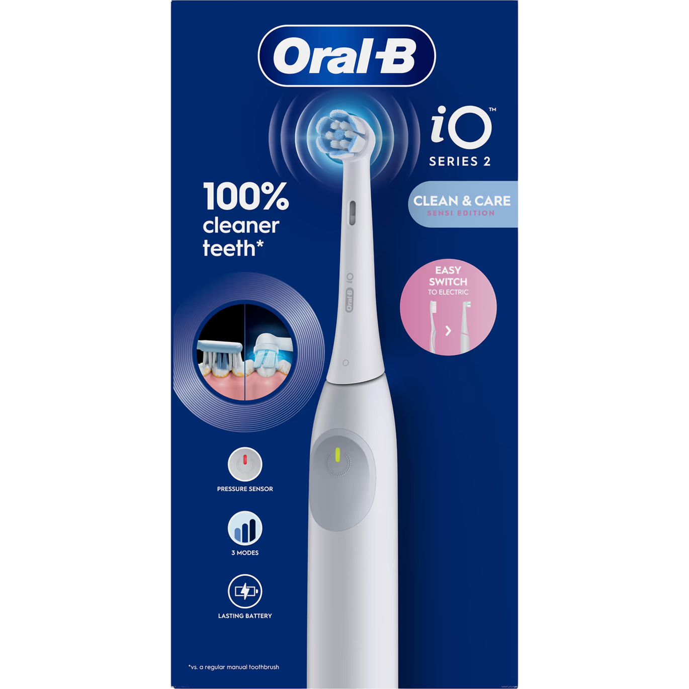 Электрическая зубная щётка BRAUN ORAL-B iO Series 2 iOS2.1C9.0 Sensi Edition White
