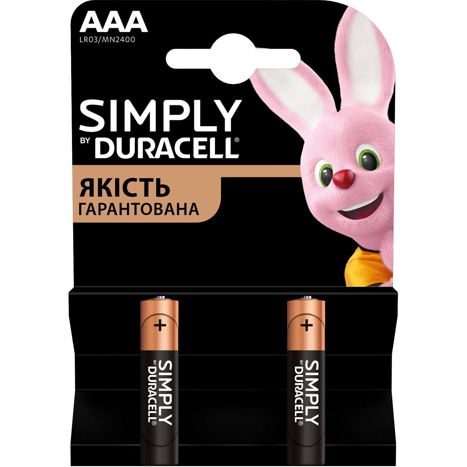 Батарейка DURACELL Simply AAA 2шт/уп (5020471)