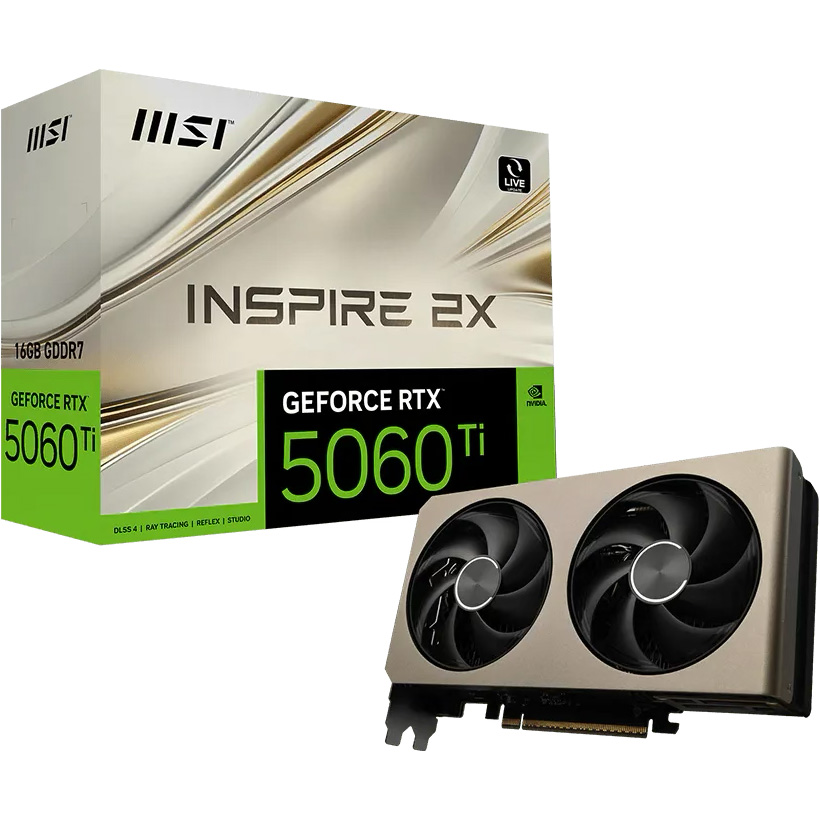 Видеокарта MSI GeForce RTX 5060 Ti 16G Inspire 2X