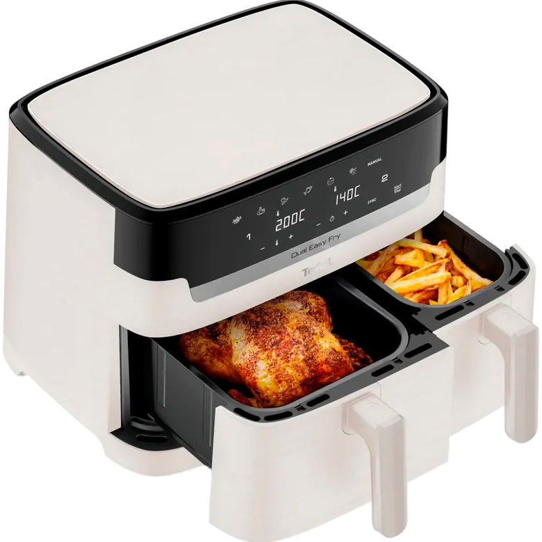 Мультипіч TEFAL Dual Easy Fry EY901AE0 Ivory