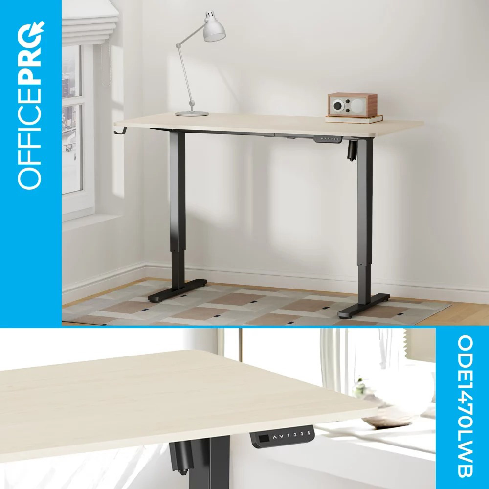 Компьютерный стол с электрорегулировкой высоты OFFICEPRO ODE1470LWB Light Wood/Black