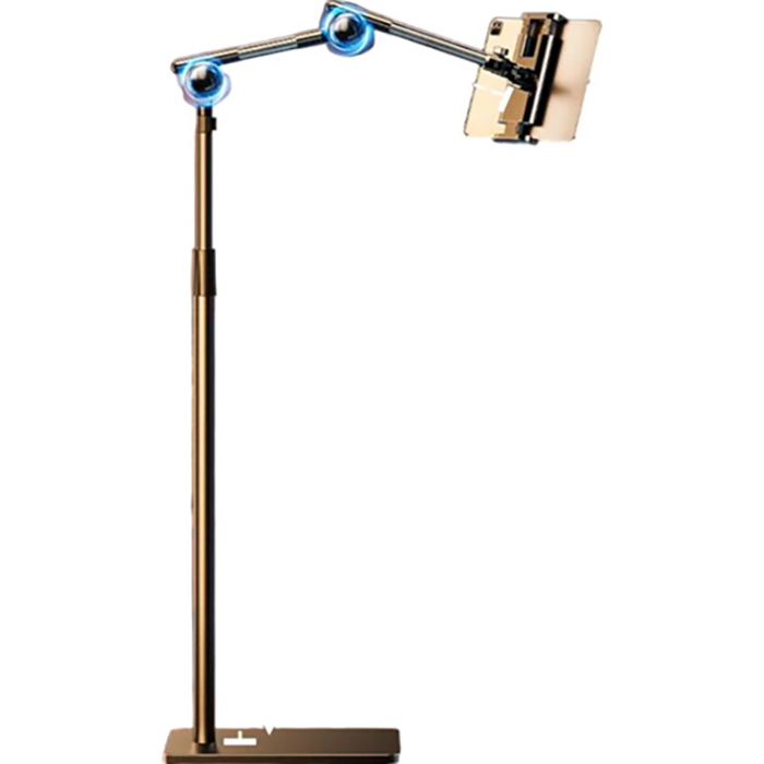 Тримач для смартфона/планшета RTAKO LD052 1.8M Three-axis Turbine Self-locking Lazy Bracket Black