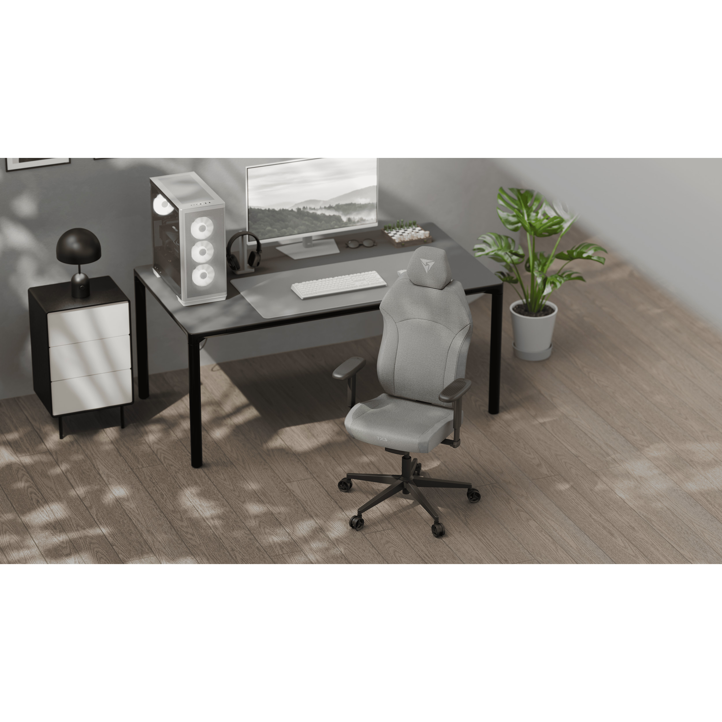 Кресло геймерское TX3 Solo 360 Loft Air Light Gray