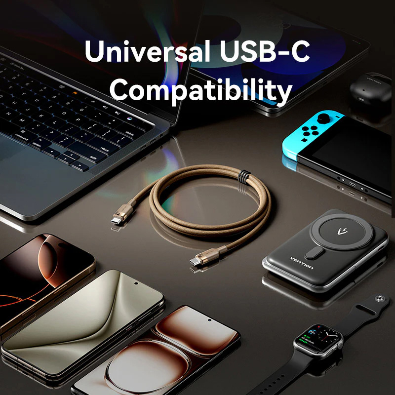 Кабель VENTION USB Type-C to USB Type-C 2м Gold (TRDJH)