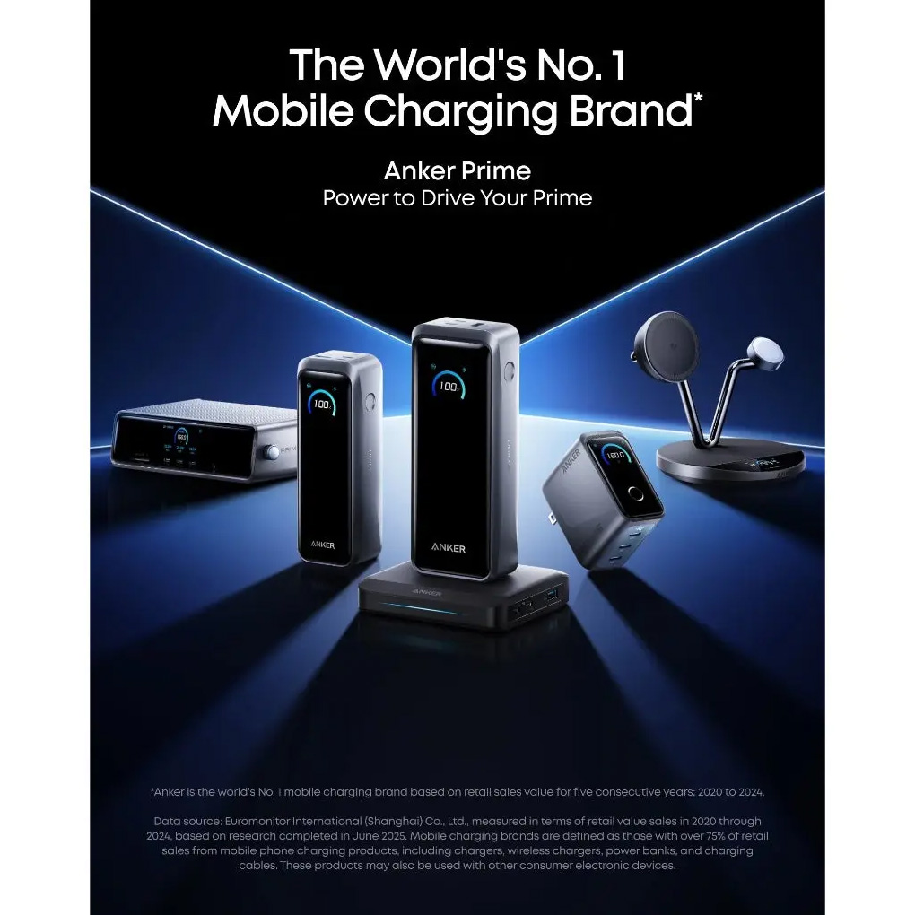 Повербанк ANKER Prime 300W PD 26250mAh Black (A110AH11)